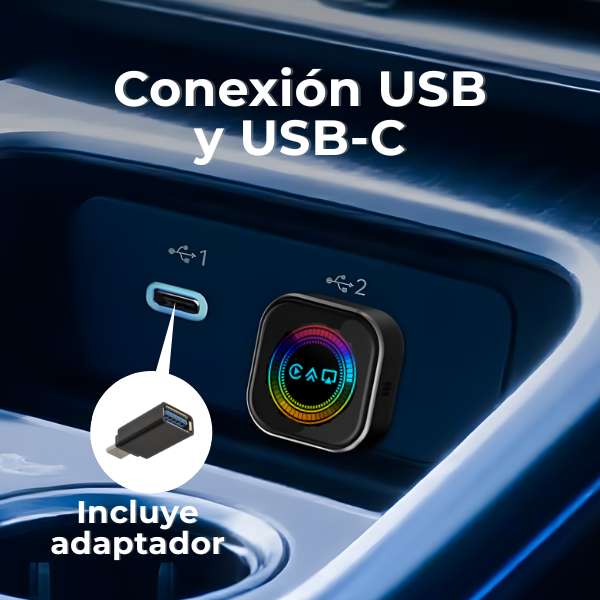 Adaptador para Carplay Inalámbrico 3 en 1 - Compartir pantalla