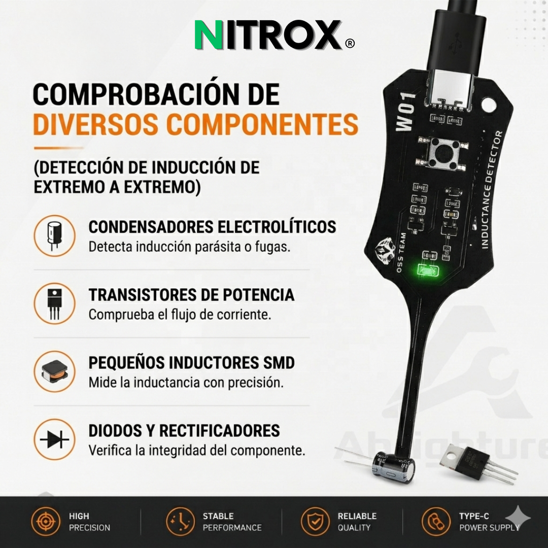 Nitrox Detector de Inductancia -  Probador de Placas Electrónicas