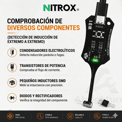 Nitrox Detector de Inductancia -  Probador de Placas Electrónicas