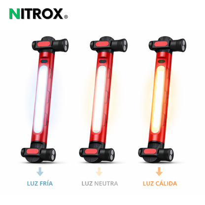 Lámpara Magnética Taller  6000 mAh - 3 Tonos de Luz Regulable