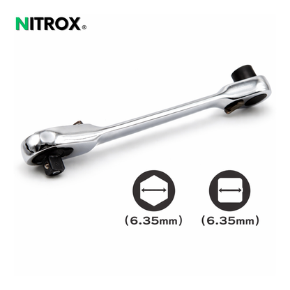 Mini Carraca Doble 1/4"