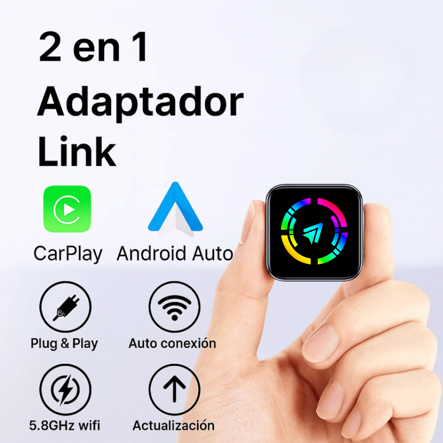 Link Adaptador Inalámbrico Carplay & Android Auto 2026