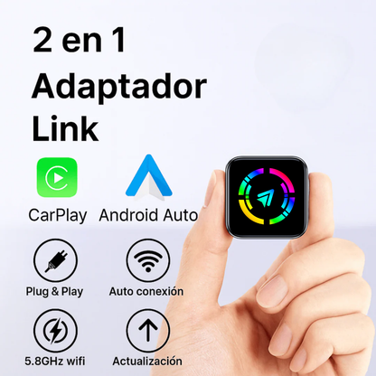 Link Adaptador Inalámbrico Carplay & Android Auto 2026