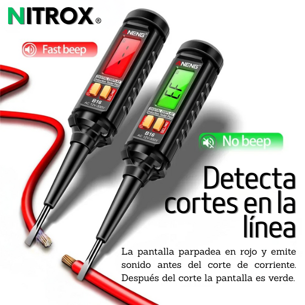 Medidor Digital Inteligente de Voltaje, 12V a 300V