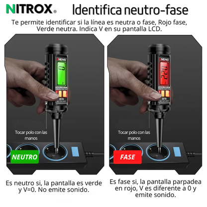 Medidor Digital Inteligente de Voltaje, 12V a 300V
