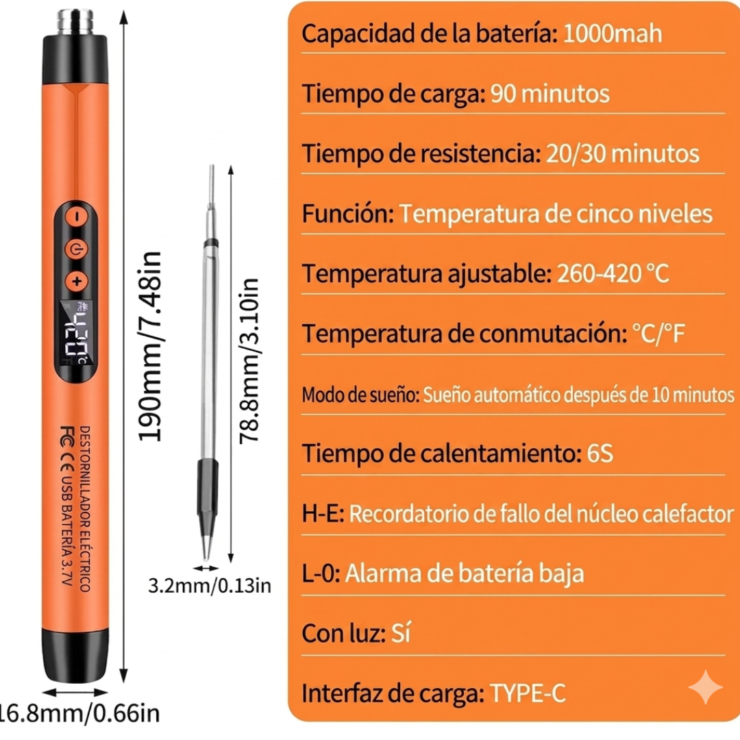 Estación Nitrox® de Soldadura de Estaño Inalámbrica