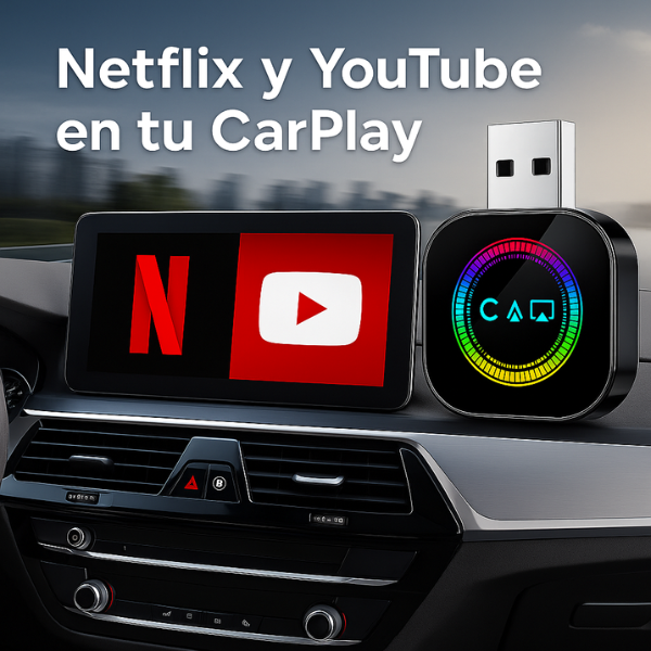 Adaptador para Carplay Inalámbrico 3 en 1 - Compartir pantalla
